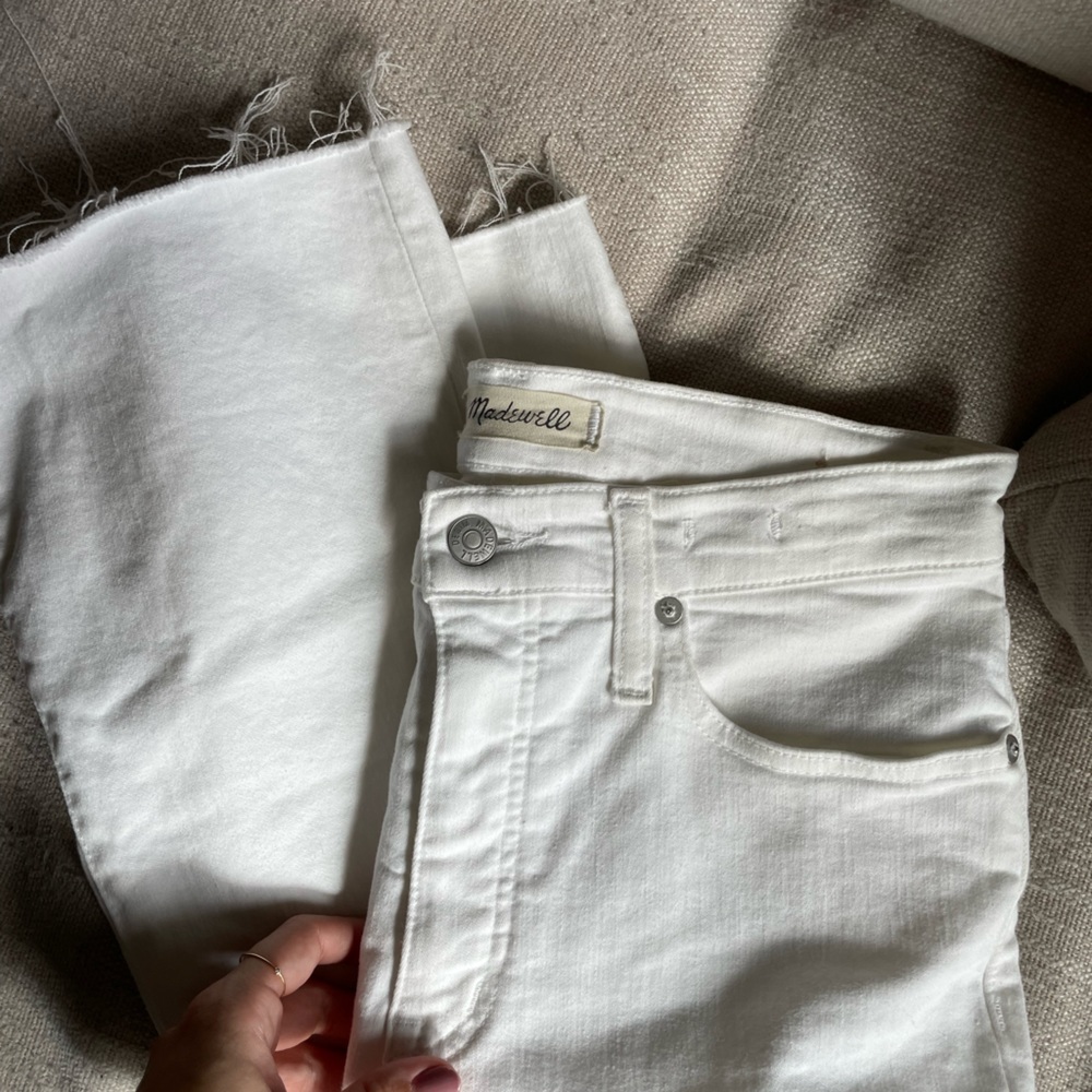 Madewell white jeans